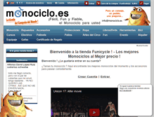 Tablet Screenshot of monociclo.es